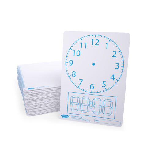 Clockface Double-sided A4 Mini Whiteboards - 100, Boards Only