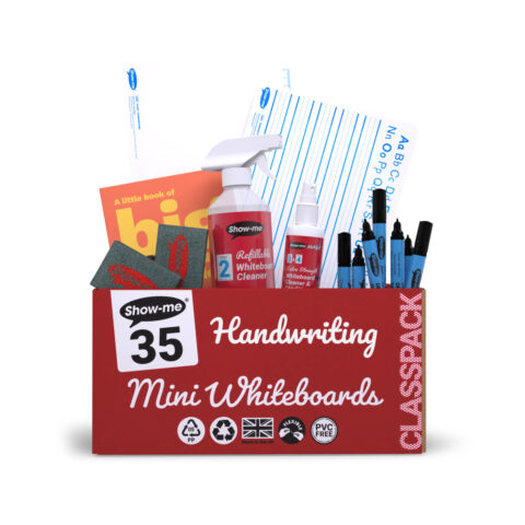 Handwriting Double-sided A4 Mini Whiteboards - 35, With Accessories