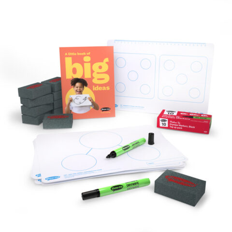 Hungarian Five Frame Double-sided A4 Mini Whiteboards - 10, With Accessories