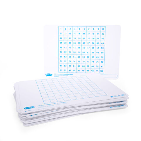 Hundred Square Double-sided A4 Mini Whiteboards - 35, Boards Only