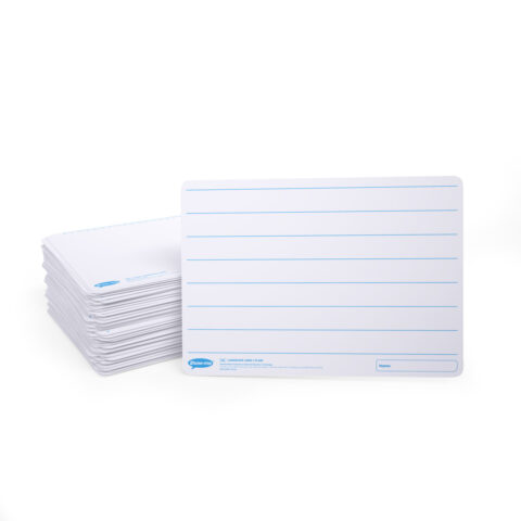 Landscape Lined Double-sided A4 Mini Whiteboards - 100, Boards Only