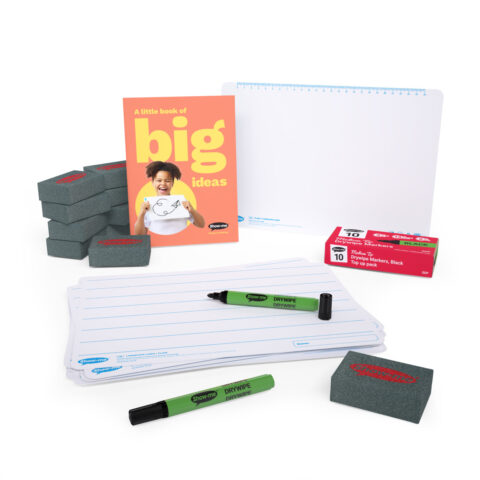 Landscape Lined Double-sided A4 Mini Whiteboards - 10, With Accessories