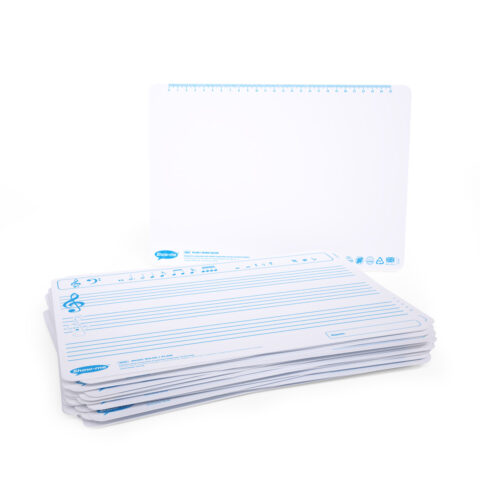 Music Staves Double-sided A4 Mini Whiteboards - 35, Boards Only