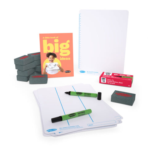 Phonics Progression Double-sided A4 Mini Whiteboards - 10, With Accessories
