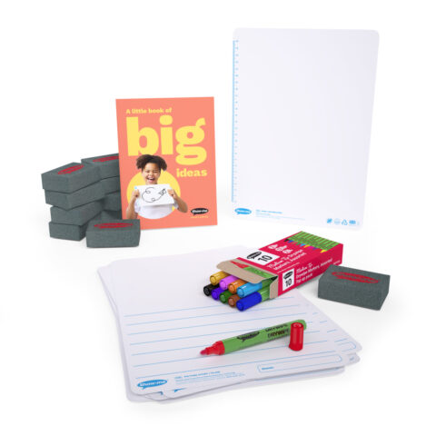 Picture Story Double-sided A4 Mini Whiteboards - 10, With Accessories