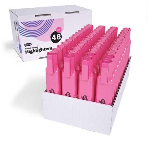 Chunky Highlighters - Pink, 48