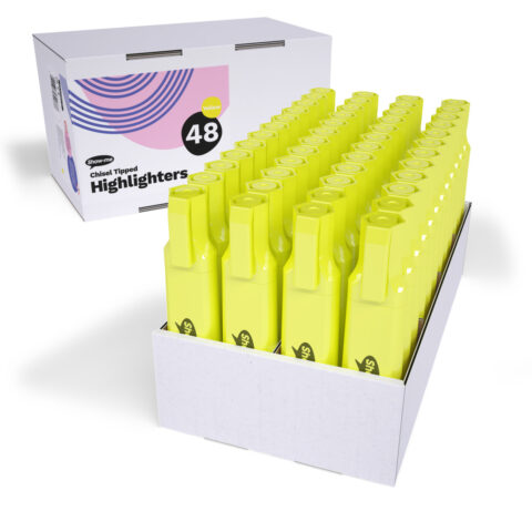 Chunky Highlighters - Yellow, 48