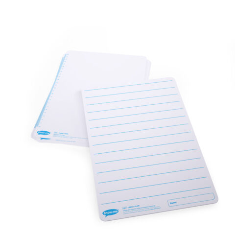 Lined Double-sided A4 Mini Whiteboards - 10, Boards Only