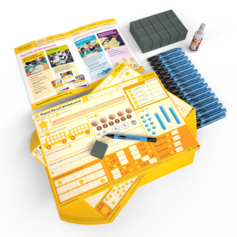 Rapid Recall A3 Double-sided Mini Whiteboards - Year 1, 30
