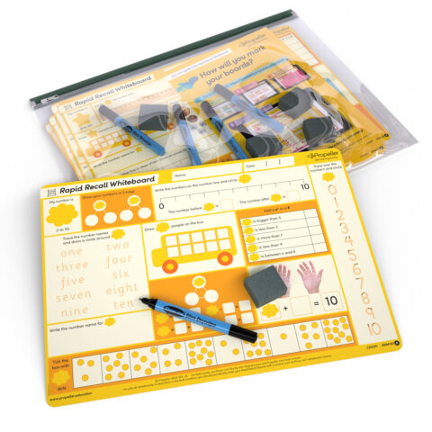Rapid Recall A3 Double-sided Mini Whiteboards - Year 1, 5