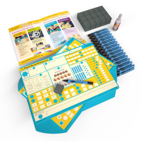 Rapid Recall A3 Double-sided Mini Whiteboards - Year 2, 30