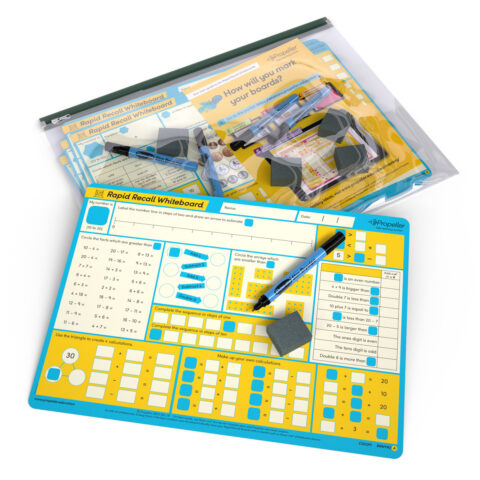 Rapid Recall A3 Double-sided Mini Whiteboards - Year 2, 5