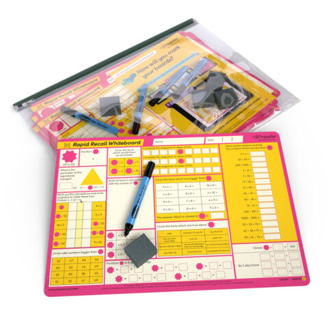 Rapid Recall A3 Double-sided Mini Whiteboards - Year 3, 5
