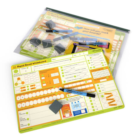 Rapid Recall A3 Double-sided Mini Whiteboards - Year 4, 5