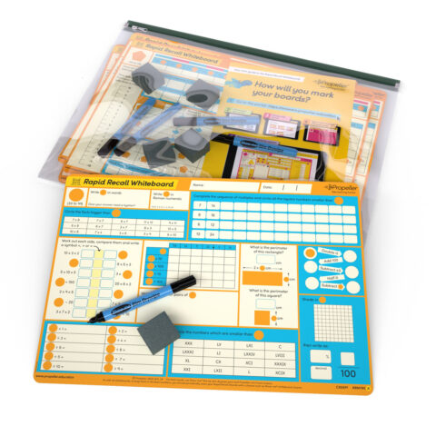 Rapid Recall A3 Double-sided Mini Whiteboards - Year 5, 5