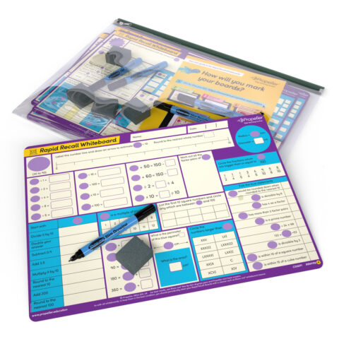 Rapid Recall A3 Double-sided Mini Whiteboards - Year 6, 5