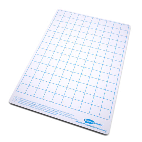 Gridded Supertough A4 Mini Whiteboards - 10, Boards Only