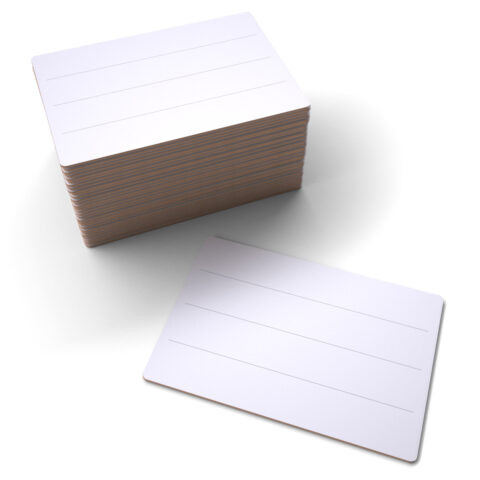 Lined Rigid Double-sided A4 Mini Whiteboards - 30, Boards Only