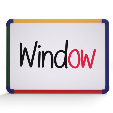 Rainbow Framed Magnetic Whiteboard - 1, A2, Boards Only