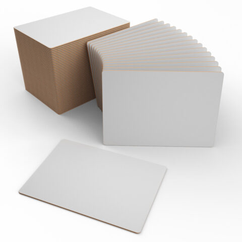 Plain Rigid Double-sided A4 Mini Whiteboards - 60, Boards Only