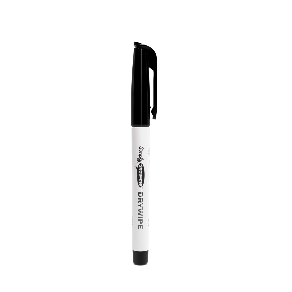Slim Barrel Recycled Plastic Whiteboard Markers - Black - 200 - Image 3