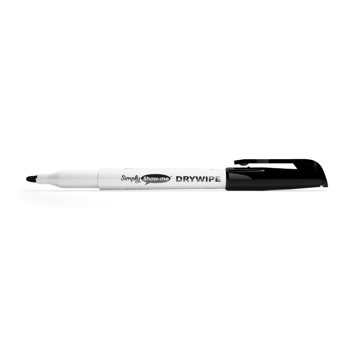 Slim Barrel Recycled Plastic Whiteboard Markers - Black - 200 - Image 2