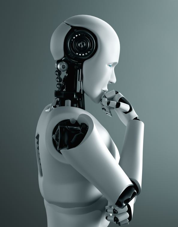 a robot thinking
