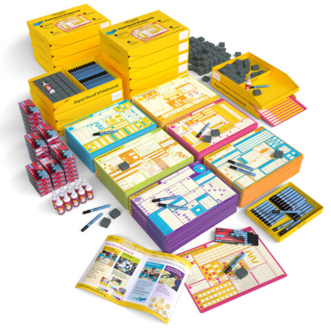 Rapid Recall A3 Double-sided Mini Whiteboards - Years 1-6, 60