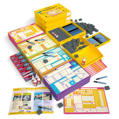 Rapid Recall A3 Double-sided Mini Whiteboards - Years 3-6, 60