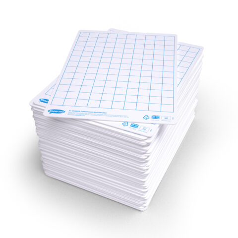Gridded Supertough A4 Mini Whiteboards - 100, Boards Only