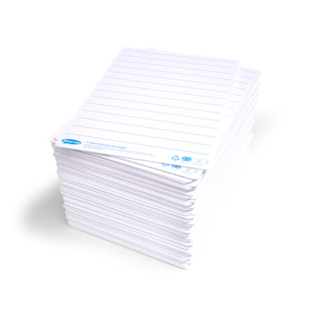 Lined Supertough A4 Mini Whiteboards - 100, Boards Only