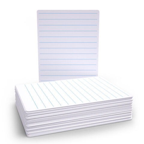 Lined Super-flexible A4 Mini Whiteboards - 100, Boards Only