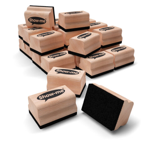 Wooden-handled Whiteboard Eraser - 30, Small