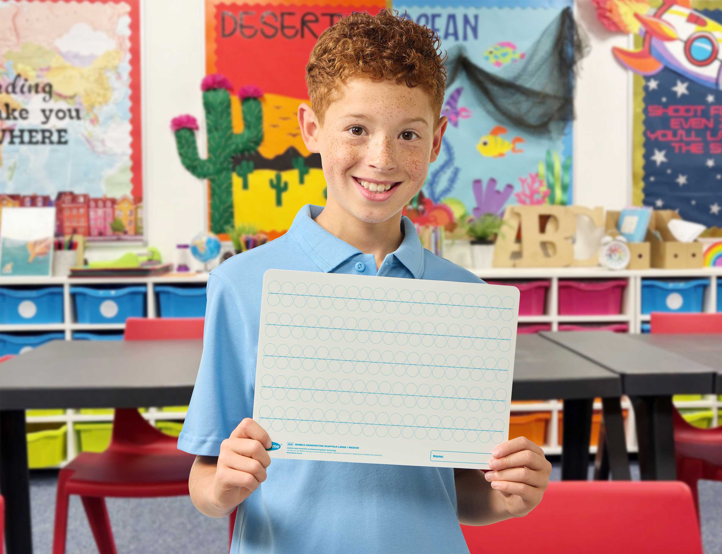 Discover Show-me’s Bubble Handwriting Scaffold Whiteboards