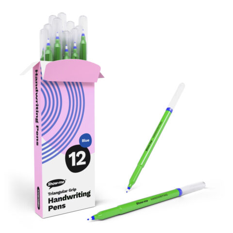 Handwriting Pens - Blue, 12